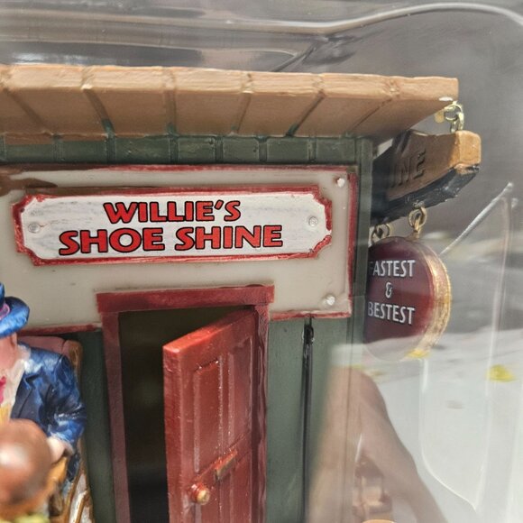 NOS Lemax Carole Towne Willies Shineshack Shoe Shine Christmas Village 83698 - Picture 8 of 8